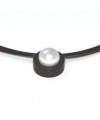 Colgante coma 16 perle schwarz