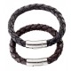 Pulsera Masculina "Nile" Cuero Negro