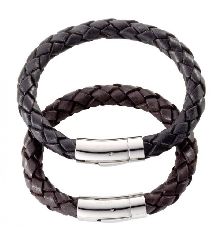 Pulsera Masculina "Nile" Cuero Marron