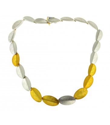  Leaves Necklace Bicolor