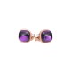 Ear studs with rock crystal