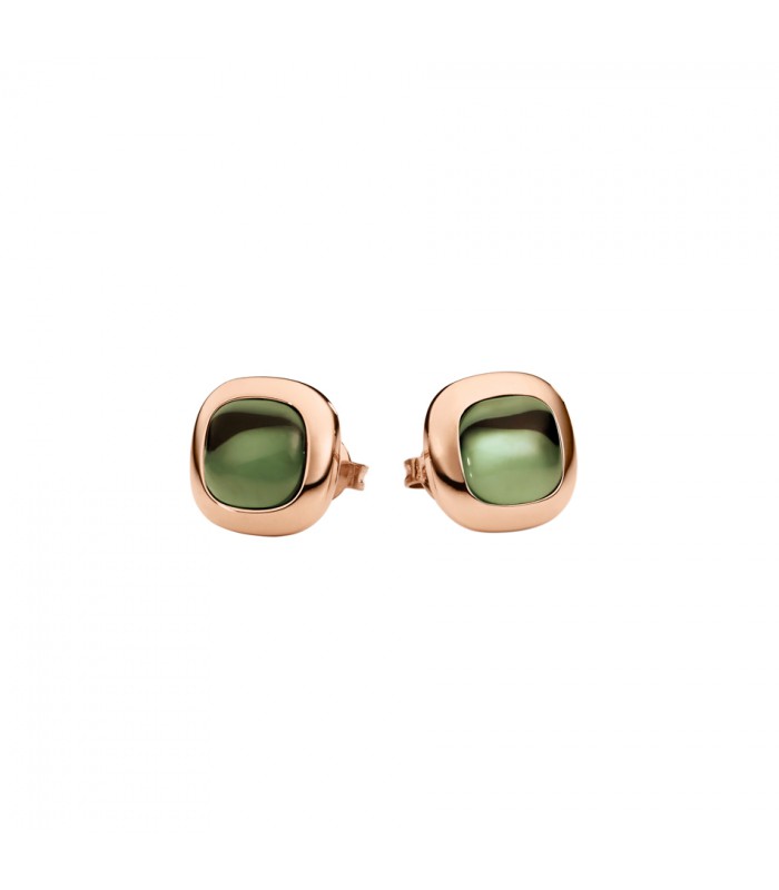 Ear studs with hydroquartz