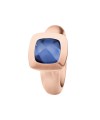 Ring Rose steel with hydro quartz