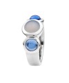 Anillo con calcedònia i hidro