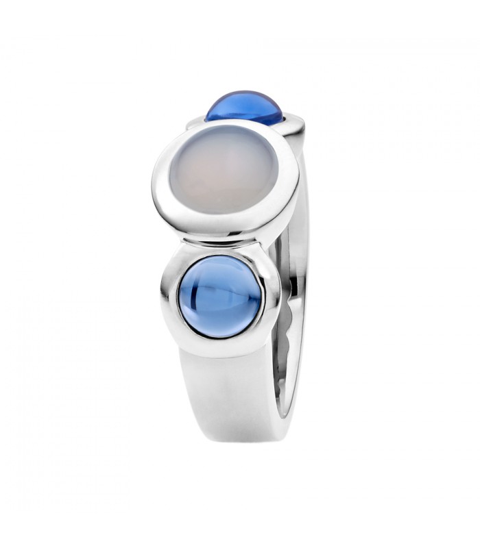 Anillo con calcedònia i hidro