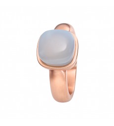 Anillo con calcedonia