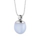 Pendant with chalcedony blue