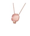 Pendant with rose quartz