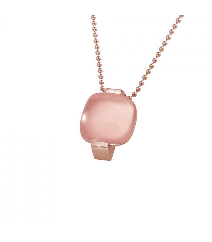Colgante con cuarzo Rosa