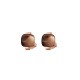 Ear studs rose steel with smoky quartz