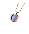 Pendant with hydroquartz blue