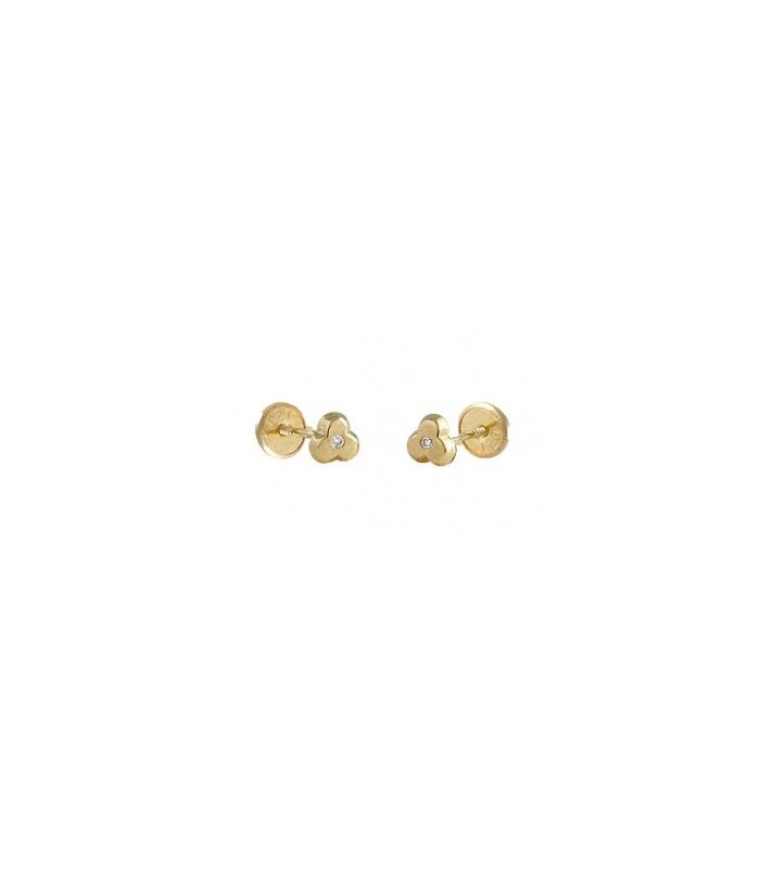 Baby Clover Yellow Gold with Diamond