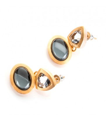 Pendientes Topacio Azul