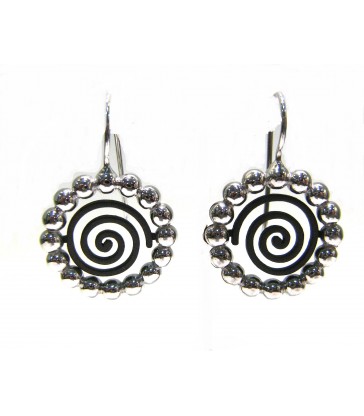 Earrings enamel Island