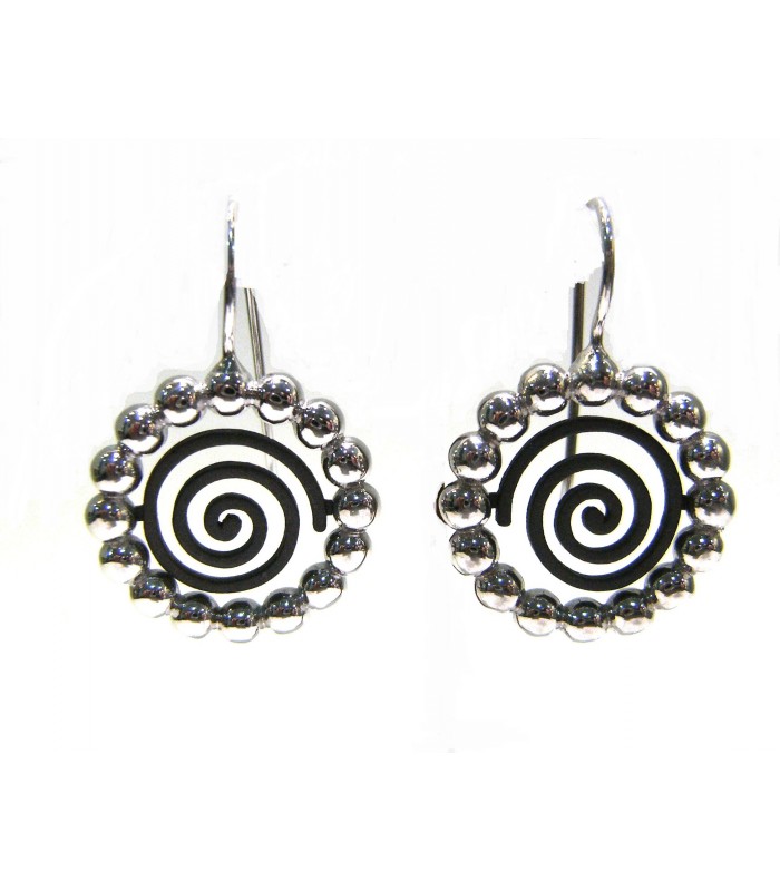 Earrings enamel Island