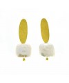 Earrings Gold Pearl