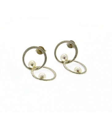 Pendientes Aros Perlas