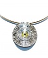 Circles Hammered Necklace