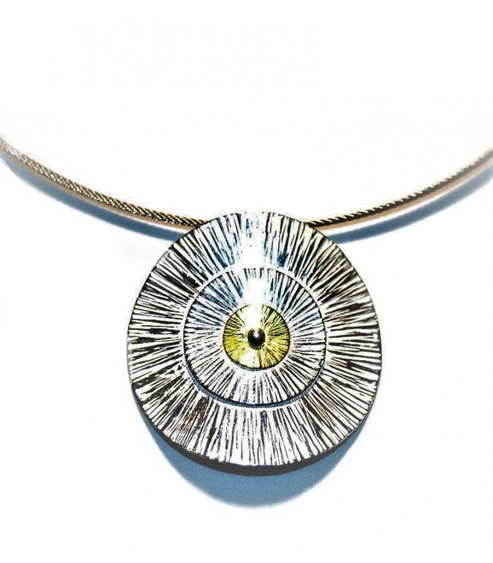 Circles Hammered Necklace
