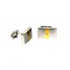 steel cufflinks, gold, diamond