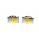 steel cufflinks, gold, diamond