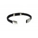 Pulsera Hombre Acero y Caucho