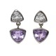 Amathyst earrings