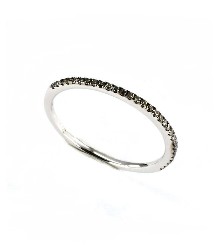 Anillo Memorie Diamantes Gris