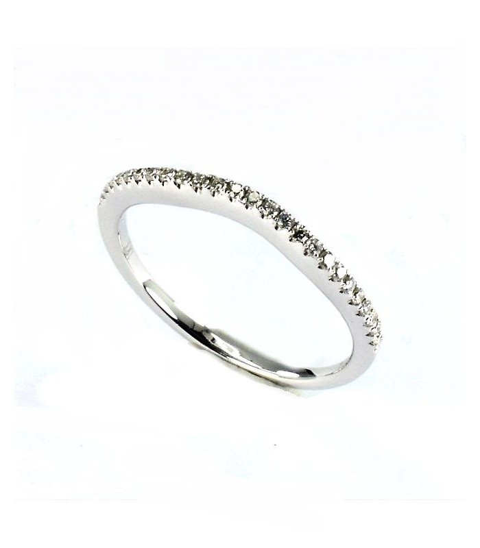 Anillo Memorie Diamantes Olas