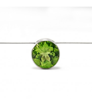 Farbedelstein Collier RAINBOW 10, Edelstahl