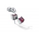 Farbedelsteinohrstecker Cube Edelstahl