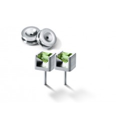 Pendientes Cube Peridot