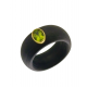 Anillo carbón peridoto