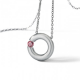citrin necklace Round Steel