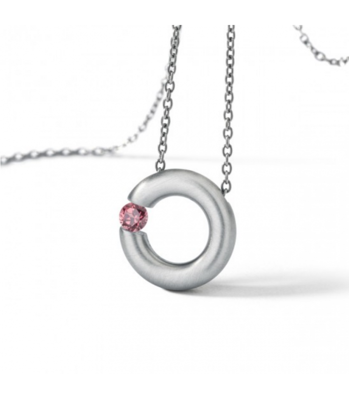 citrin necklace Round Steel