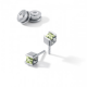 Farbedelsteinohrstecker Cube Peridot