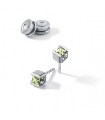Pendientes Cube Peridot