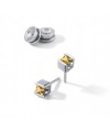 Farbedelsteinohrstecker Cube Citrine