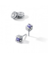 Pendientes Cube Amatista