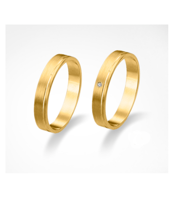 Line wedding rings