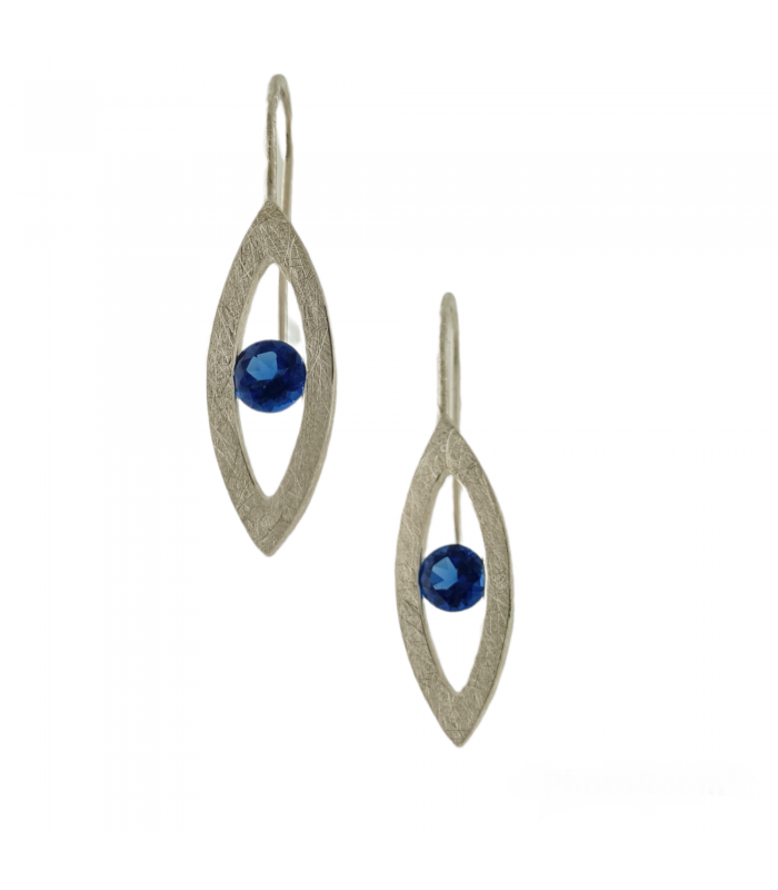 Silver oval Earrings