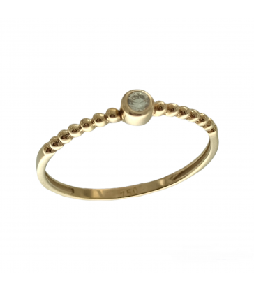 Anillo Solitario Bolitas