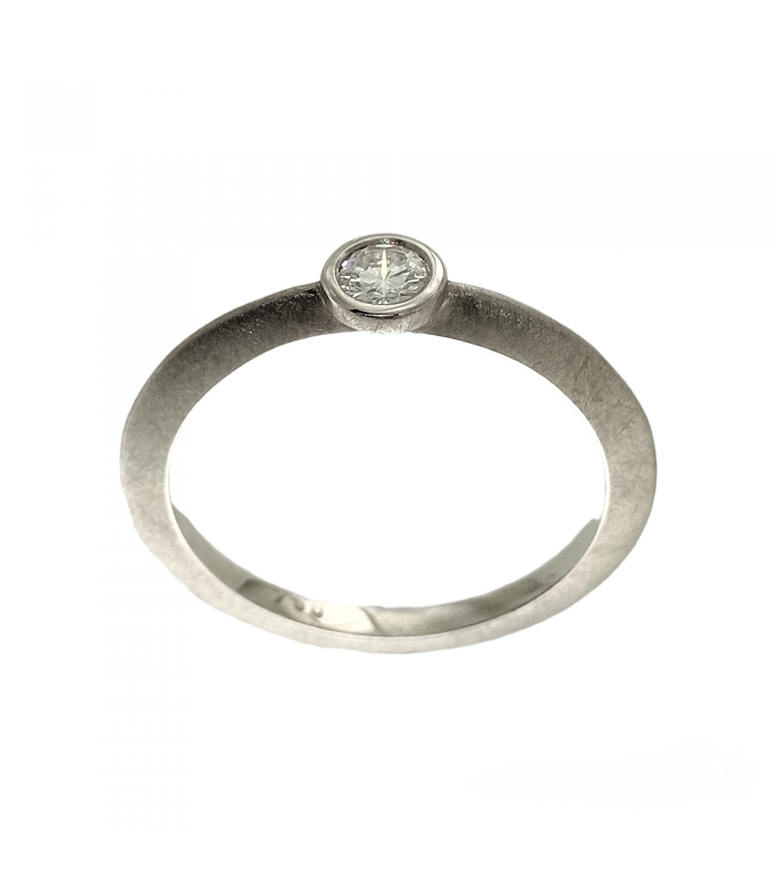 Anillo Solitario Bolitas