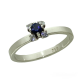 Anell Safirs i diamants