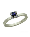 Anell Safirs i diamants