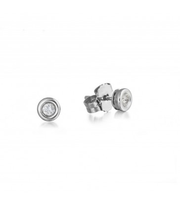 Dormilona Oro Blanco con Diamante