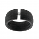 Anillo carbón Diamante Tensión