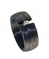 Anillo carbón Diamante Tensión