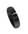 Anillo carbón Diamante Tensión