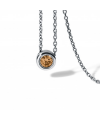 citrin necklace Round Steel